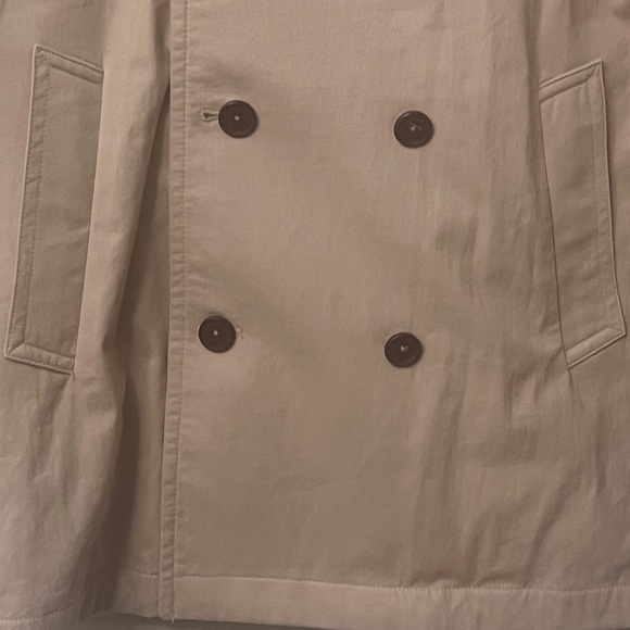 Tasso Elba Tan Double-Breasted Trench Coat - Picture 5 of 16